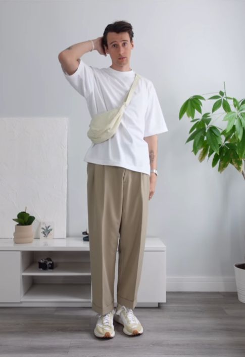 潮流的选择这些搭配是很好的模板球王会网页版“西裤+运动鞋”(图2)